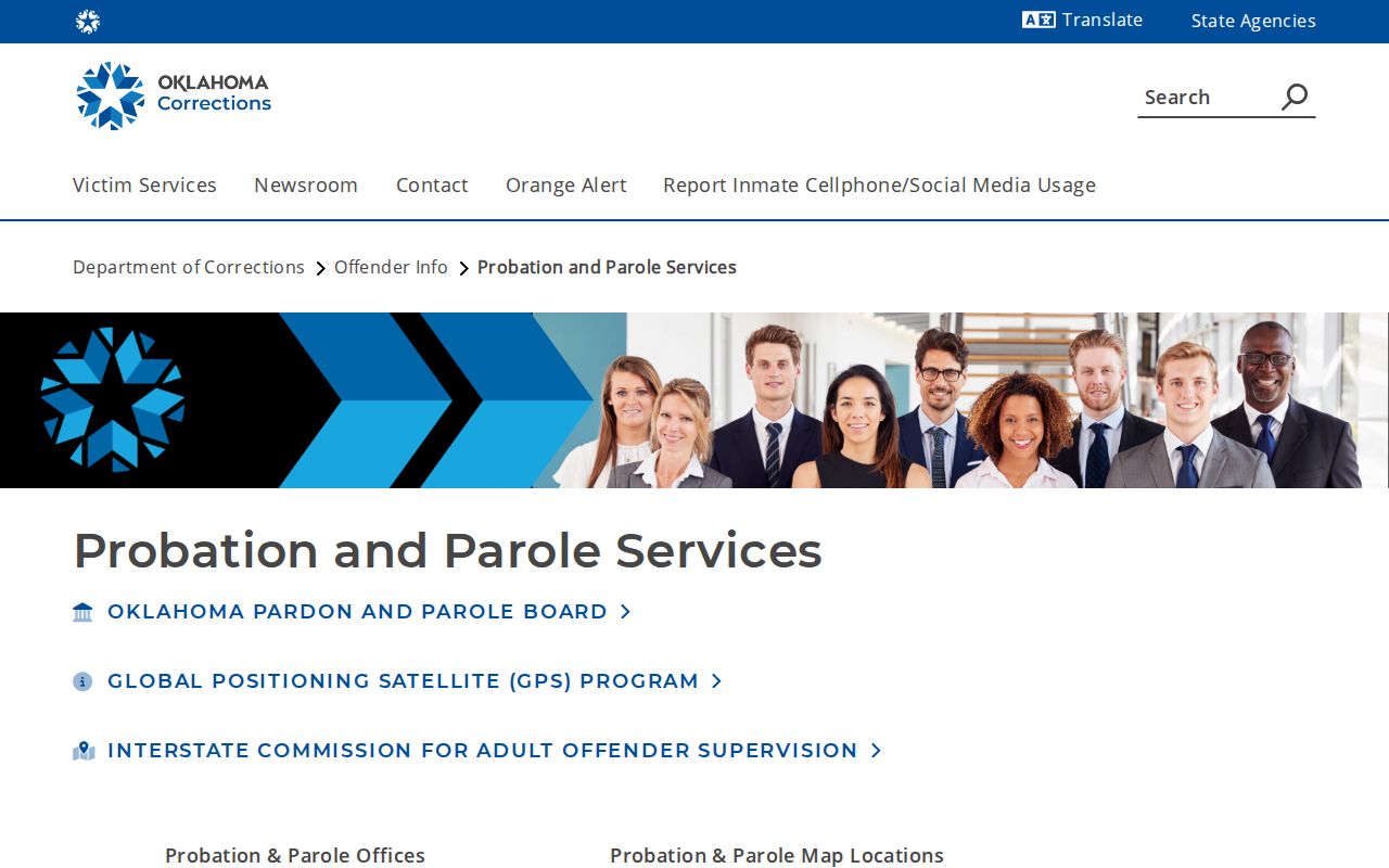 Greer County parole and probation Altus office listing
